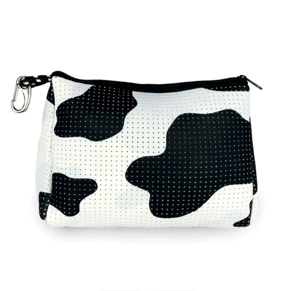 SAVAGE NEOPRENE POUCH WITH ZIPPER - COWHIDE